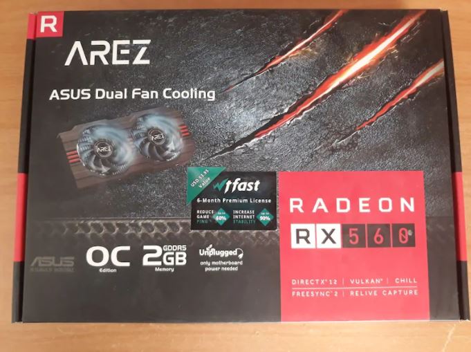 Arez Radeon Asus RX560 Ekran Kartı